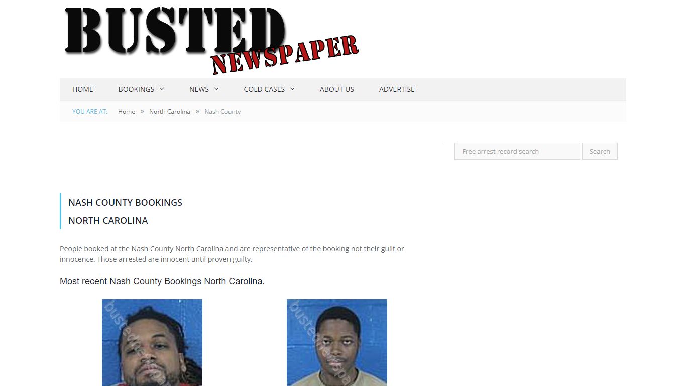 Nash County, NC Mugshots - BUSTEDNEWSPAPER.COM